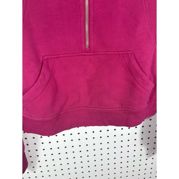 LULULEMON Scuba Oversized Half-Zip Hoodie XS/S Pomegranate - Picture 3 of 5